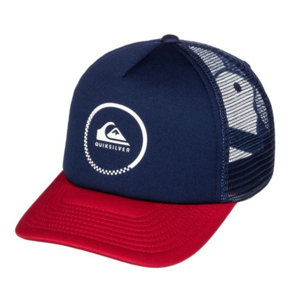 Quiksilver Other - QUIKSILVER BLUE YOUTH BOY KID BASEBALL TRUCKER HAT